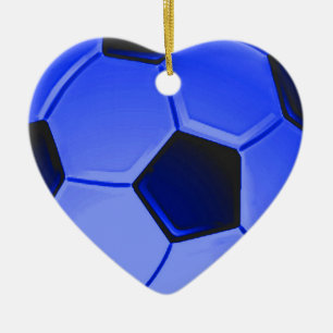 Adorno De Cerámica Fútbol o Asociación Norteamericano Azul