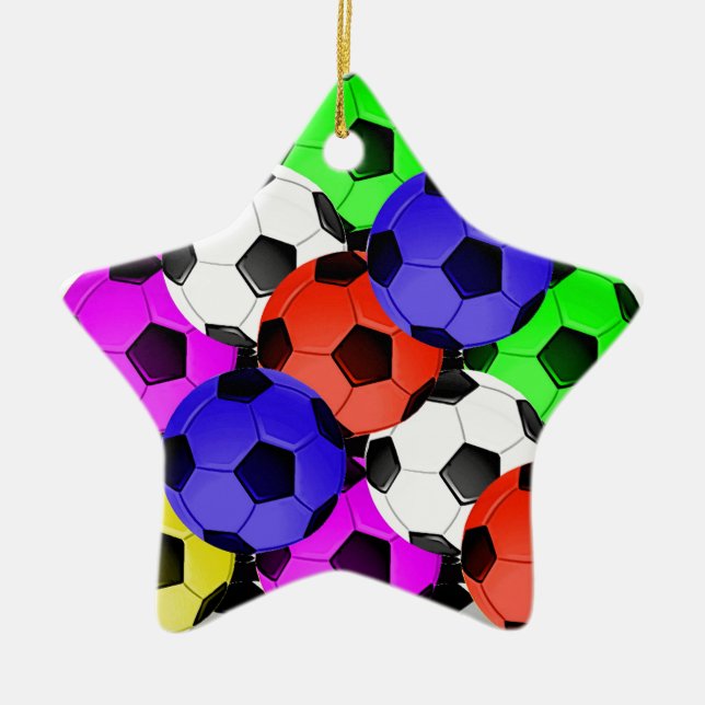 Adorno De Cerámica Fútbol o fútbol americano multicolor (Frente)
