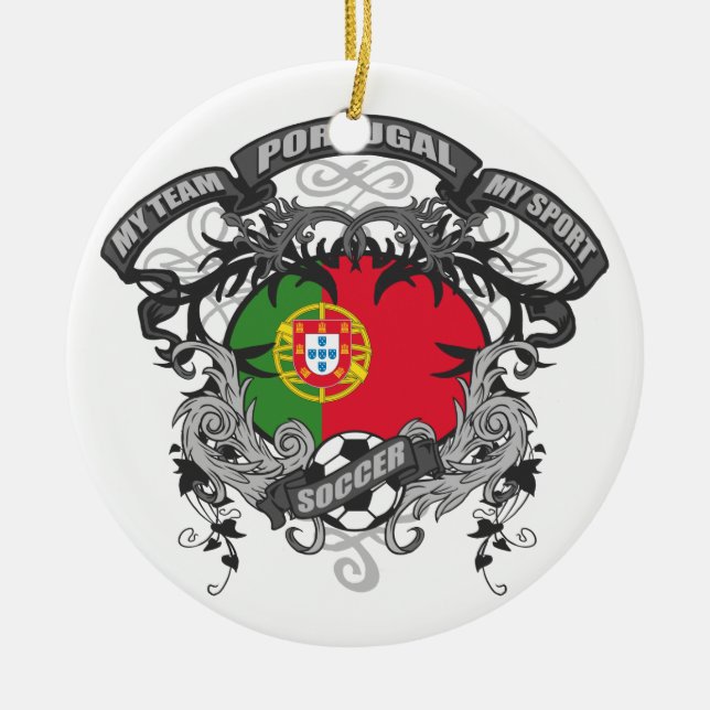 Adorno De Cerámica Fútbol Portugal (Frente)
