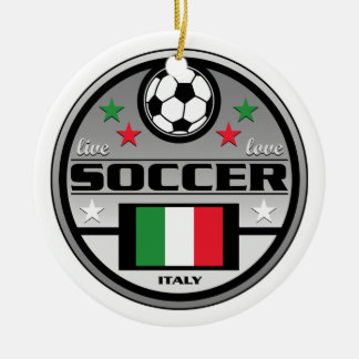 Adorno De Cerámica Fútbol vivo Italia del amor