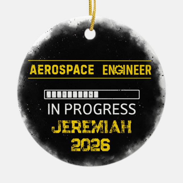 Adorno De Cerámica Future Aerospace Engineer Ceramic Ornament (Frente)