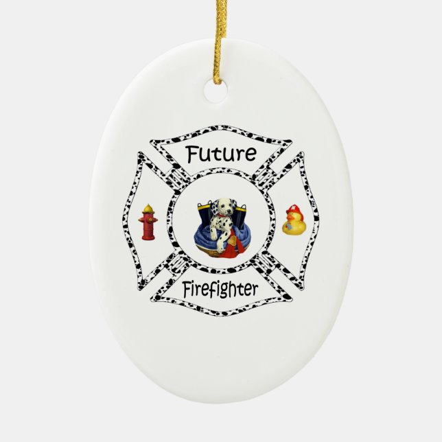 Adorno De Cerámica Futuro FF Dalmation (Frente)