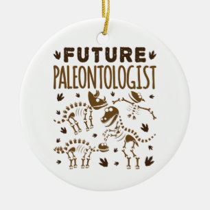 Adorno De Cerámica Futuro Paleontólogo Paleontología Dinosaurios Bone