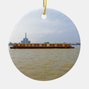 Adorno De Cerámica Gabarra de envase