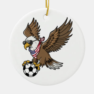 Adorno De Cerámica Gafas de sol águila de fútbol americano frescas vi