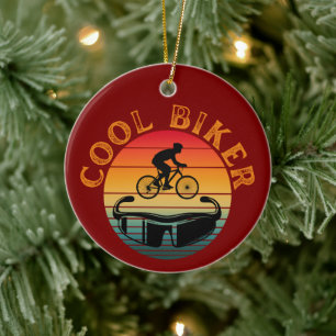 Adorno De Cerámica Gafas de sol puesta de sol para motociclista genia
