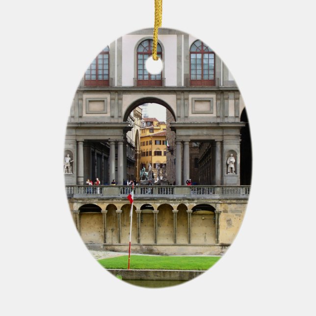 Adorno De Cerámica Galería Uffizi (Frente)
