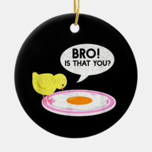 Adorno De Cerámica Gallero Divertido Hermano ¿Eres Tú? Granja Diverti