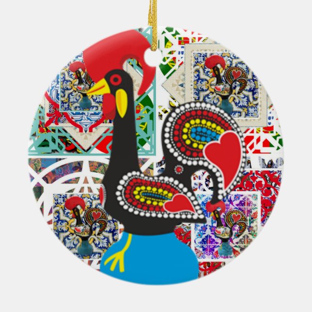 Adorno De Cerámica Galo de Barcelos Portugal (Atrás)