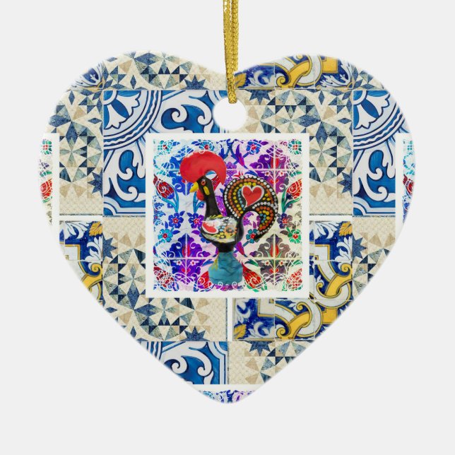 Adorno De Cerámica Galo de Barcelos, Portugal (Frente)