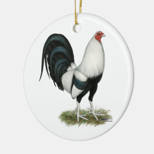 Adorno De Cerámica Gamecock plateado