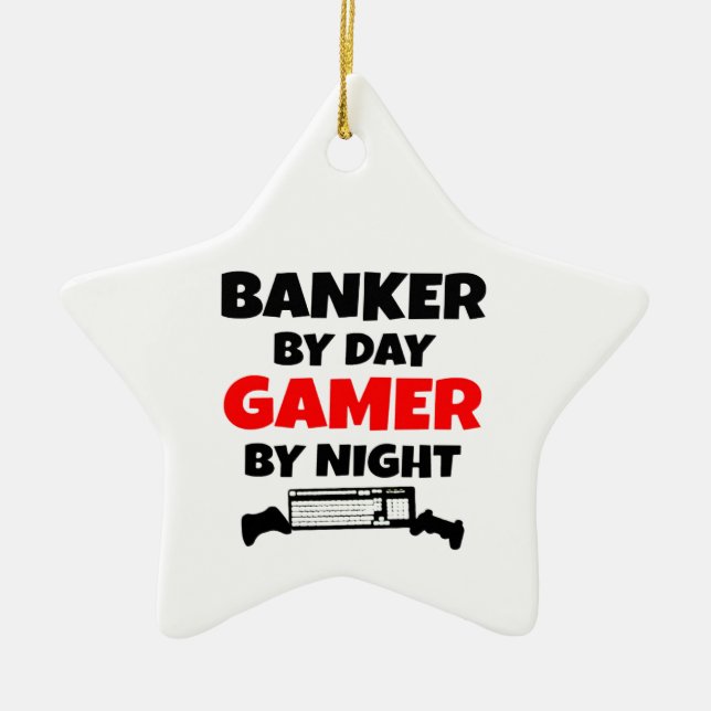Adorno De Cerámica Gamer Banker (Frente)