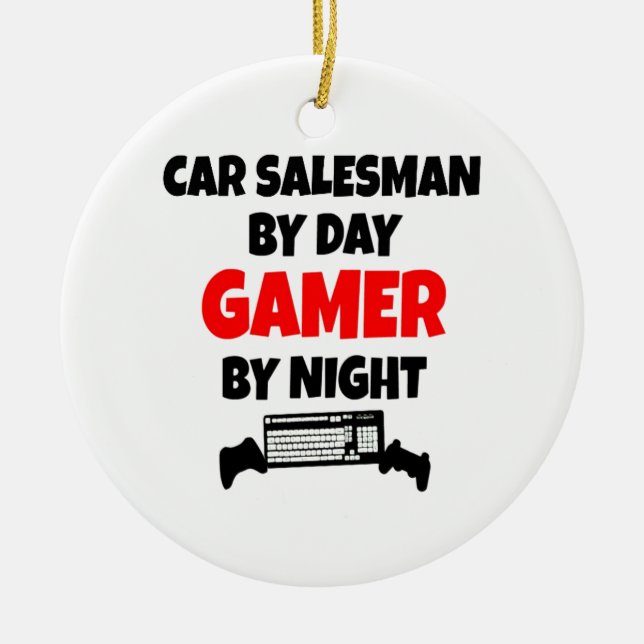 Adorno De Cerámica Gamer Car Salesman (Frente)