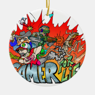 Adorno De Cerámica Gamer para la vida