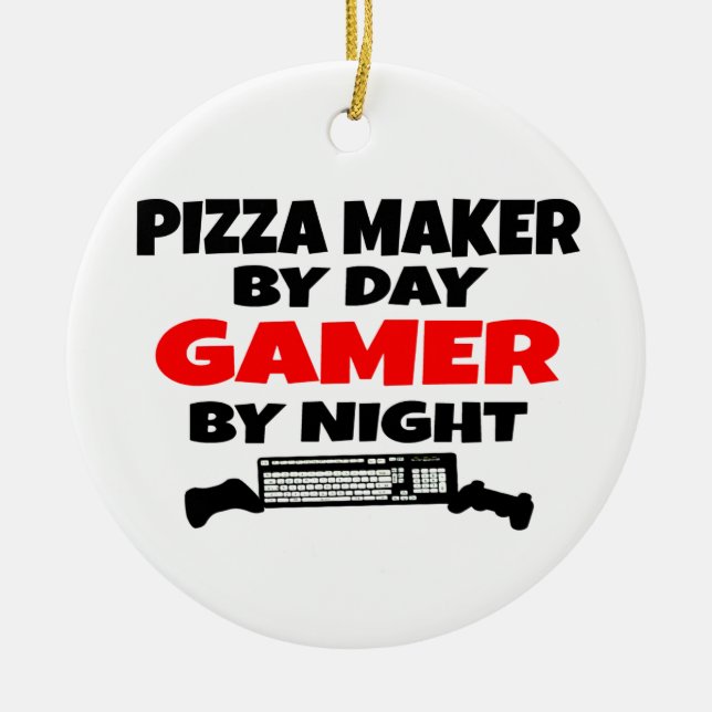 Adorno De Cerámica Gamer Pizza Maker (Frente)