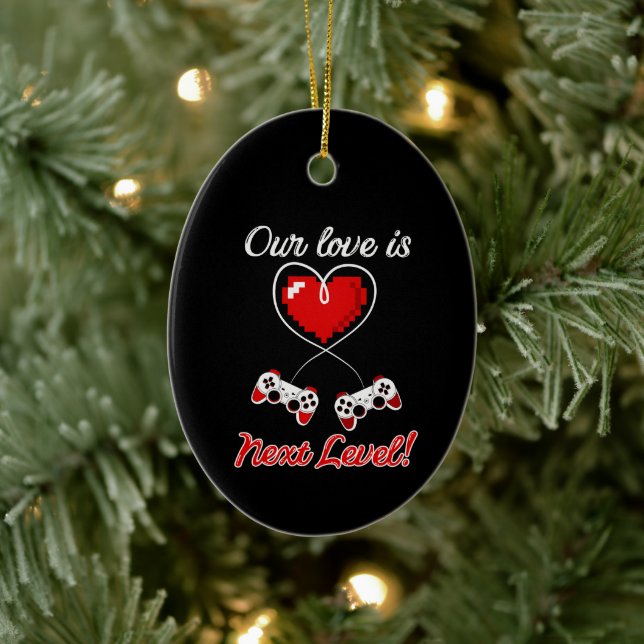 Adorno De Cerámica Gamer Valentine Ornament (Árbol)