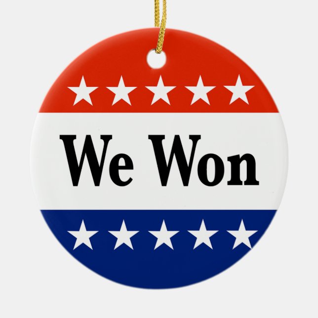 Adorno De Cerámica Ganamos Elecciones 2026 (Frente)