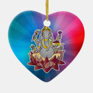 Adorno De Cerámica Ganesh