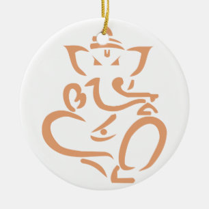 Adorno De Cerámica Ganesha