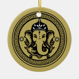 Adorno De Cerámica Ganesha Themed Hindu Art Print