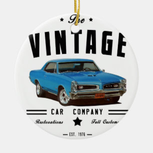 Adorno De Cerámica Garaje 1966 del vintage de Pontiac GTO