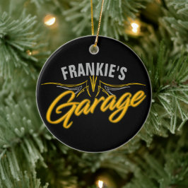 Adorno De Cerámica Garaje del Personalizado del Hot Rod Retro Neon Pi