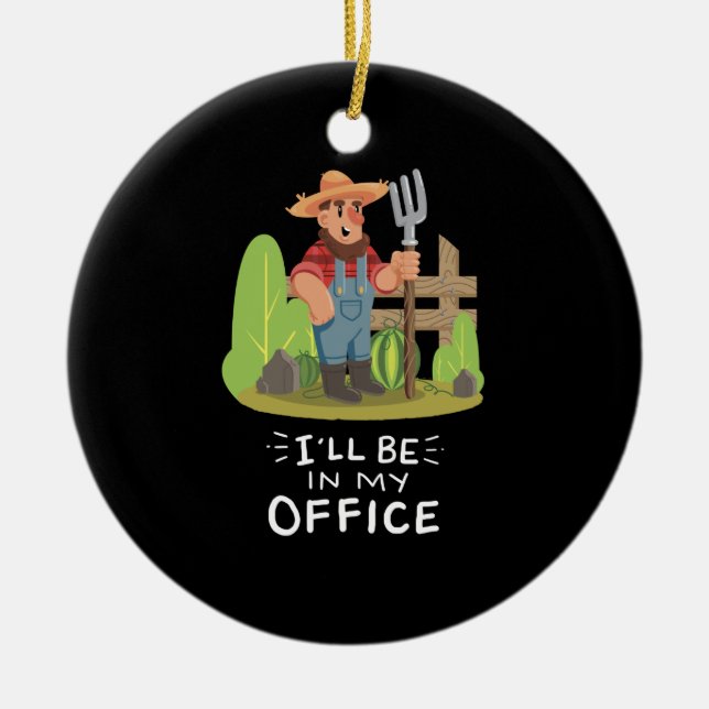 Adorno De Cerámica Gardener Gardening (Frente)