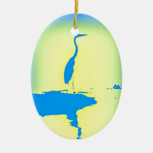 Adorno De Cerámica garganta azul del sol