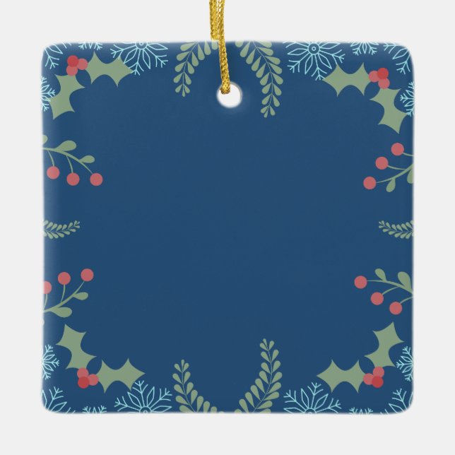 Adorno De Cerámica Garland festivo (Anverso)