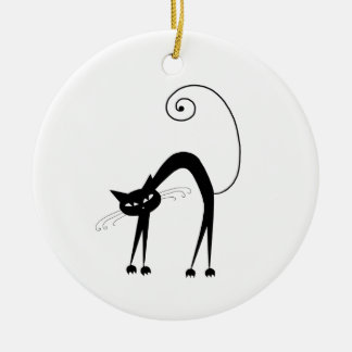 Adorno De Cerámica Gatito banal negro 9