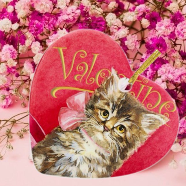 Adorno De Cerámica Gatito en caja de caramelos (Subido por el creador)
