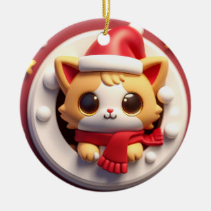 Adorno De Cerámica Gatito Gato Gato Gatito Se Quema