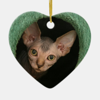 Adorno De Cerámica Gatito lindo del sphynx