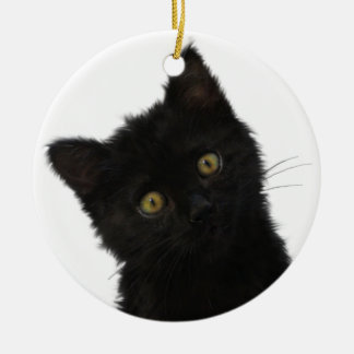 Adorno De Cerámica Gatito negro de Luna Bella