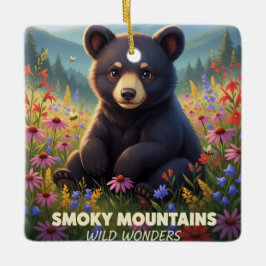 Adorno De Cerámica Gatlinburg Smokey Mountains Wild Wonders