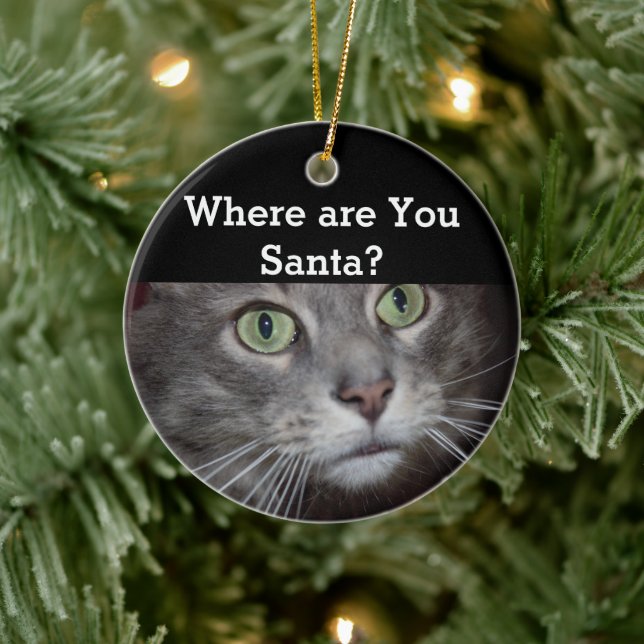 Adorno De Cerámica Gato (Árbol)