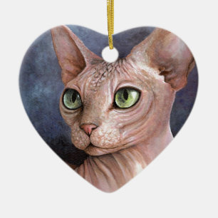 Adorno De Cerámica Gato 578 Sphynx