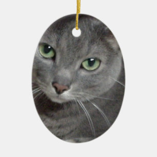Adorno De Cerámica Gato azul de Rusia