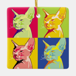 Adorno De Cerámica Gato de esfinge