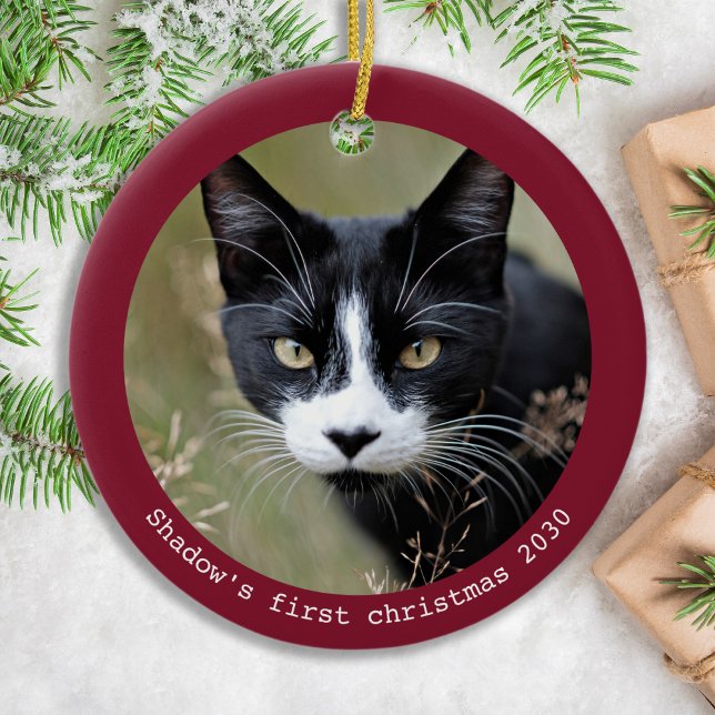 Adorno De Cerámica Gato de gatito Mascota personalizado de primera Na (Subido por el creador)