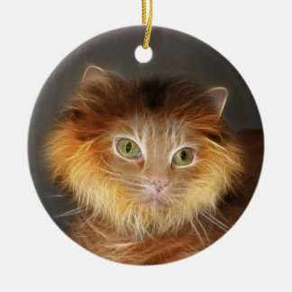 Adorno De Cerámica Gato de león