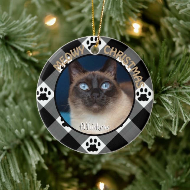 Adorno De Cerámica Gato de NAVIDADES MEOWY (Árbol)