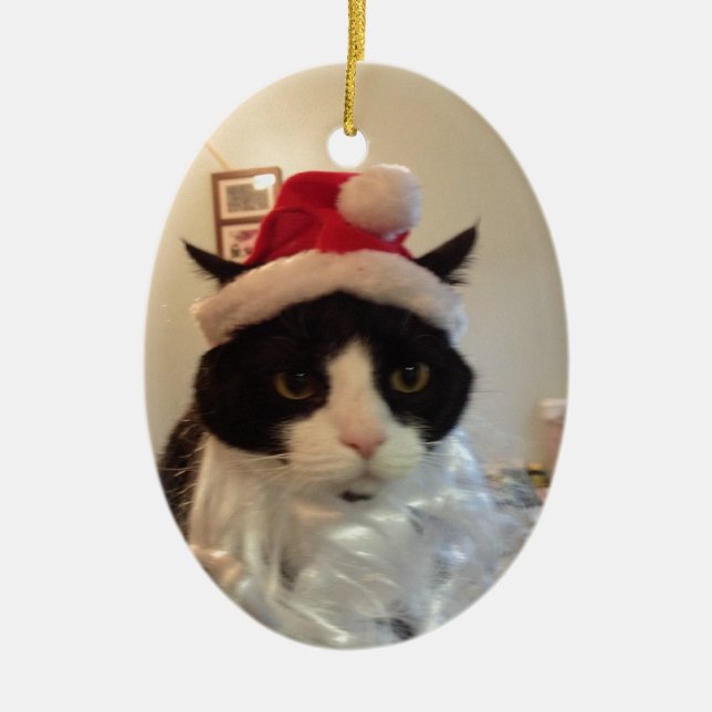 Adorno De Cerámica Gato de Santa Benny (Frente)