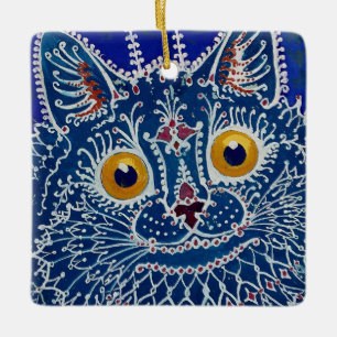Adorno De Cerámica “Gato en estilo gótico” de Louis Wain