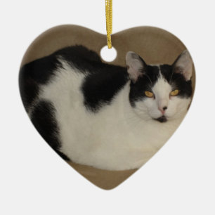 Adorno De Cerámica Gato en un sofá