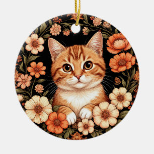 Adorno De Cerámica Gato Gingebre Encantador