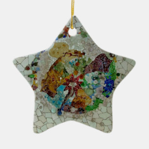 Adorno De Cerámica Gaudi Mosaic