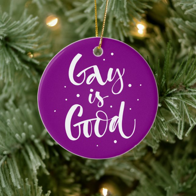 Adorno De Cerámica Gay es bueno (Árbol)