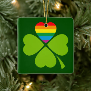 Adorno De Cerámica Gay Lucky Clover
