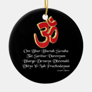 Adorno De Cerámica Gayatri mantra